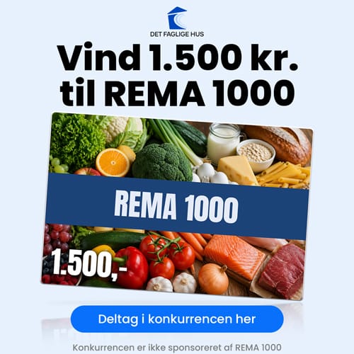 Vind et gavekort på 1.500 kr. til REMA 1000 Vind et gavekort på 1.500 kr. til REMA 1000